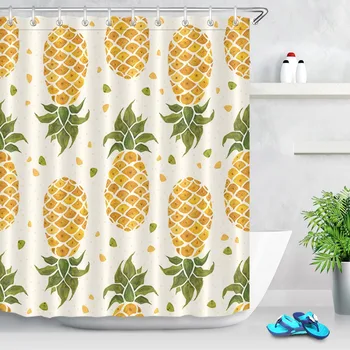 LB 180*180 Yellow Pineapple White Shower Curtains Waterproof Polyester Bathroom Curtain Screen Fabric for Bathtub Home Decor
LB 180*180 Yellow Pineapple White Shower Curtains Waterproof Polyester Bathroom Curtain Screen Fabric for Bathtub Home Decor