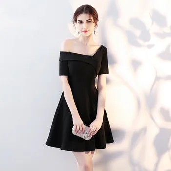 Sexy Women Off Shoulder Little Black Dress Elegant Slim A-Line Evening Gowns Girls Celebrity Birthday Party Dresses XS-XXL
Sexy Women Off Shoulder Little Black Dress Elegant Slim A-Line Evening Gowns Girls Celebrity Birthday Party Dresses XS-XXL
