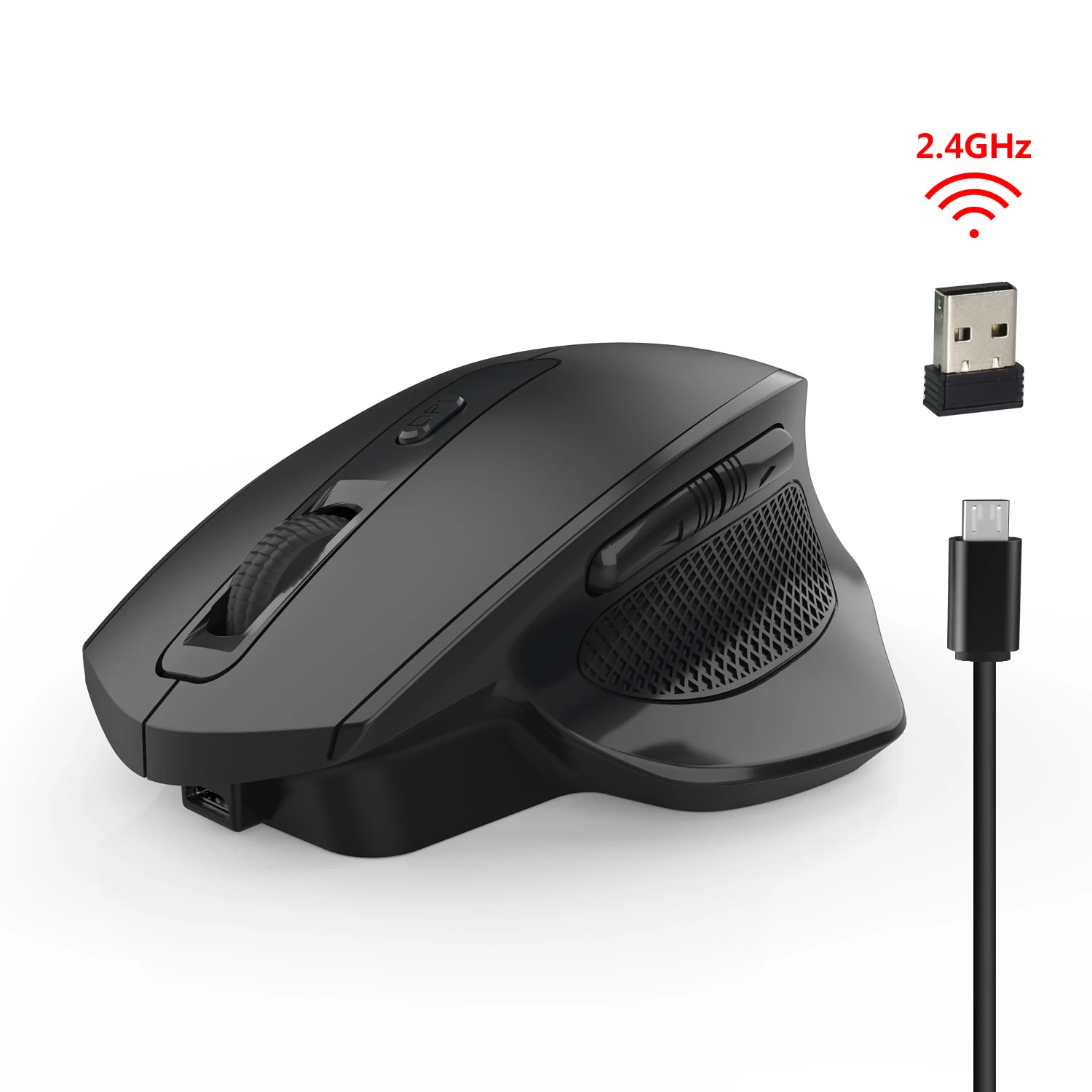 Rocketek USB 2.4G wireless mouse 2400dpi Adjustable health Mute mouse Built-in rechargeable battery for Laptop/home/gaming mouse
Rocketek USB 2.4G wireless mouse 2400dpi Adjustable health Mute mouse Built-in rechargeable battery for Laptop/home/gaming mouse