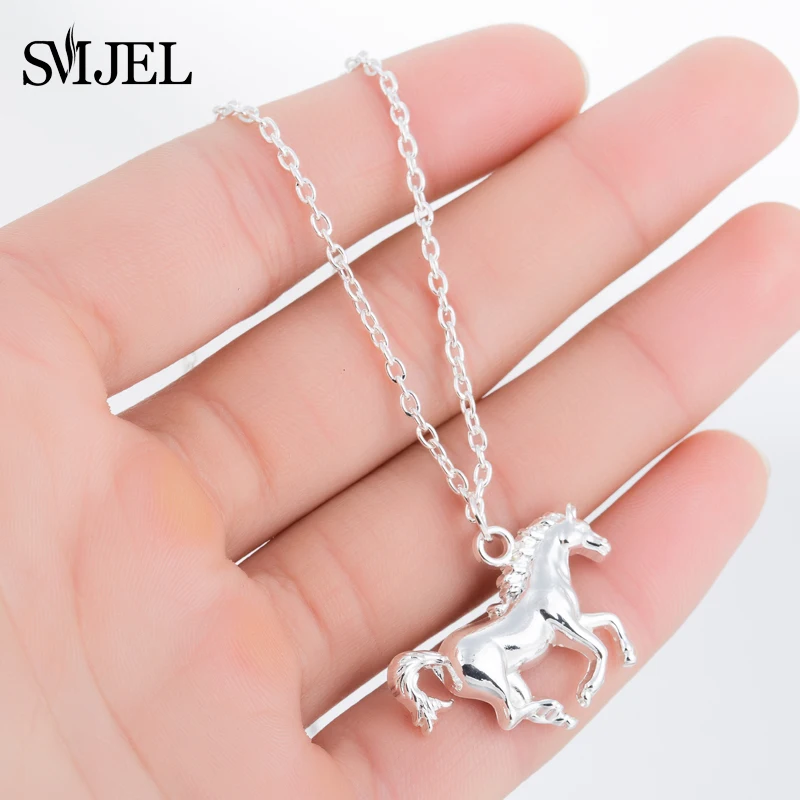 SMJEL Men Necklace Horse Metal Racing Horse Pendants& Necklaces for Women Choker Chain Sliver Jewelrys
SMJEL Men Necklace Horse Metal Racing Horse Pendants& Necklaces for Women Choker Chain Sliver Jewelrys