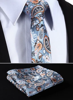 TP810N7 Orange Grey Paisley 2.75" 100%Silk Woven Slim Skinny Narrow Men Tie Necktie Handkerchief Pocket Square Suit Set
TP810N7 Orange Grey Paisley 2.75" 100%Silk Woven Slim Skinny Narrow Men Tie Necktie Handkerchief Pocket Square Suit Set