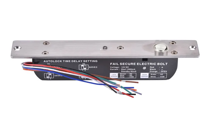 Fail Safe Steel With Strongly Style and Stainless Steel Electric Bolt With Magnetic Feature 0-9 S Delay Time YB-700A
Fail Safe Steel With Strongly Style and Stainless Steel Electric Bolt With Magnetic Feature 0-9 S Delay Time YB-700A