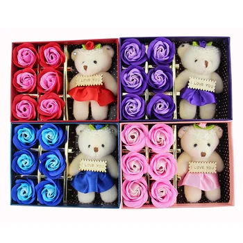 Soap box flower rose flower soap flower and bear the promotional activities of small gifts, wedding supplies wholesale
Soap box flower rose flower soap flower and bear the promotional activities of small gifts, wedding supplies wholesale