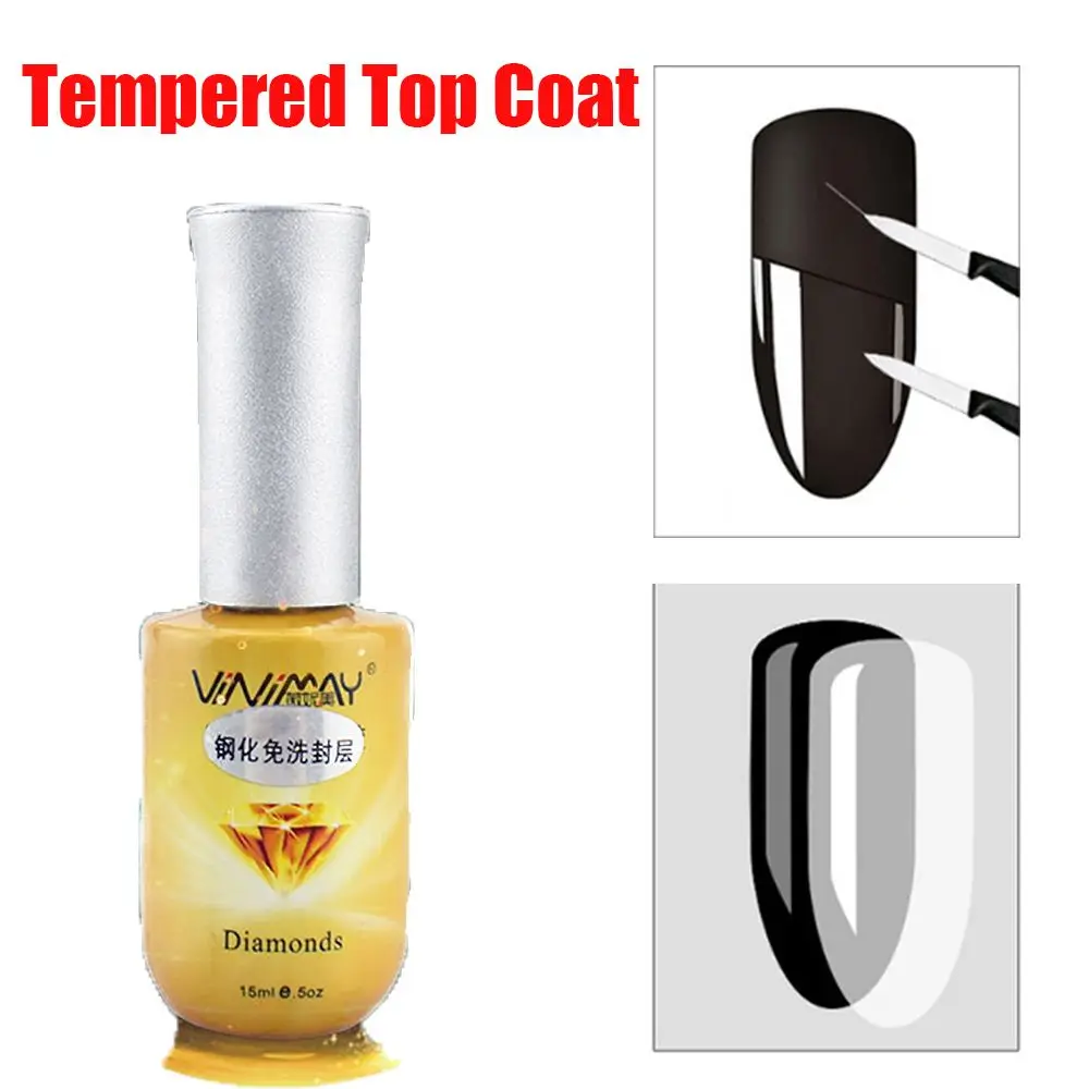 15ml VINIMAY Tempered Nail Top Coat Base Coat Enhance Flexible Soak Off UV Gel Nail Polish High Quality Manicure Varnish
15ml VINIMAY Tempered Nail Top Coat Base Coat Enhance Flexible Soak Off UV Gel Nail Polish High Quality Manicure Varnish