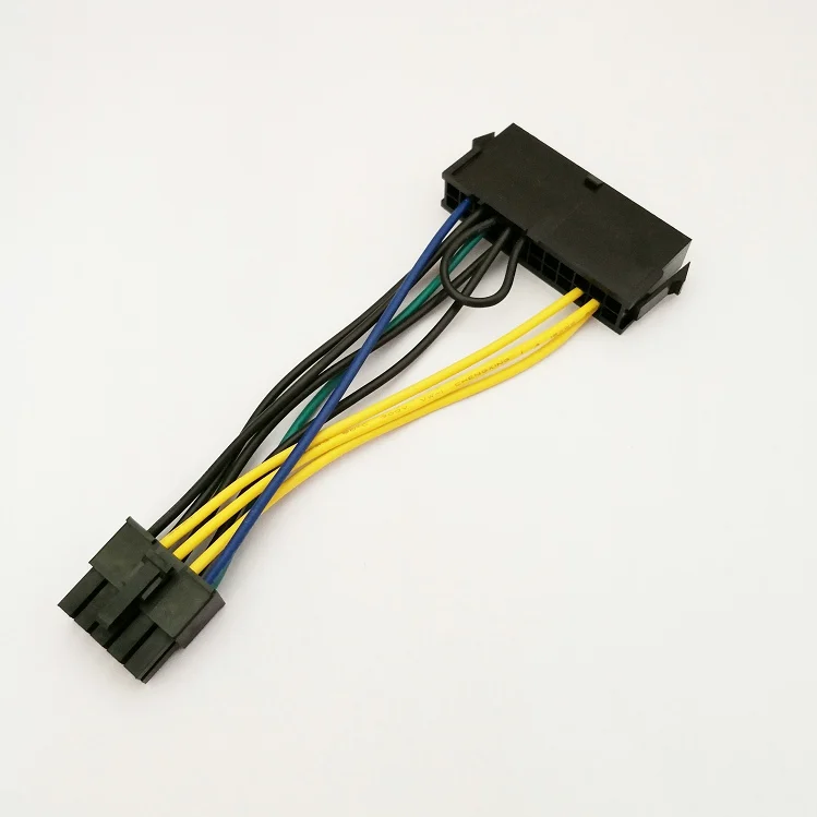 ATX 24-Pin Female to 10-Pin Male Adapter Power Supply Cable Cord for Lenovo 10PIN Motherboard