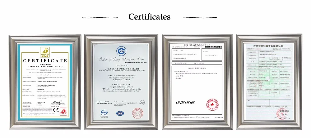 certificate(cnc laser)
