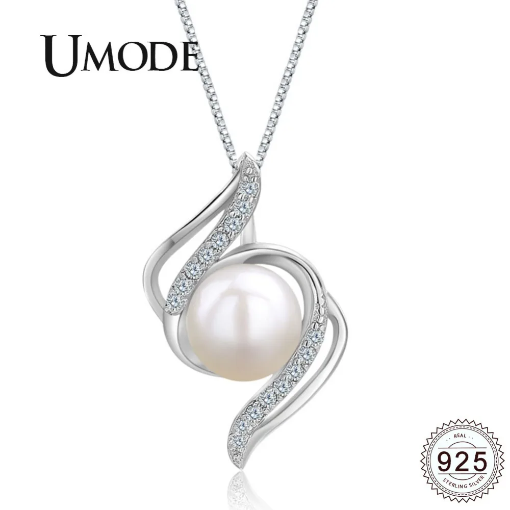 UMODE Women 925 Sterling Silver Pearl Necklace Trendy Choker Wedding Charm Freshwater White Pearl Necklaces Fine Jewelry ULN0311
UMODE Women 925 Sterling Silver Pearl Necklace Trendy Choker Wedding Charm Freshwater White Pearl Necklaces Fine Jewelry ULN0311