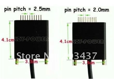 Universal External Laptop notebook Battery charger connecting wires 1pc 2.0mm & 1pc 2.5mm connectors (only for our charger)
Universal External Laptop notebook Battery charger connecting wires 1pc 2.0mm & 1pc 2.5mm connectors (only for our charger)