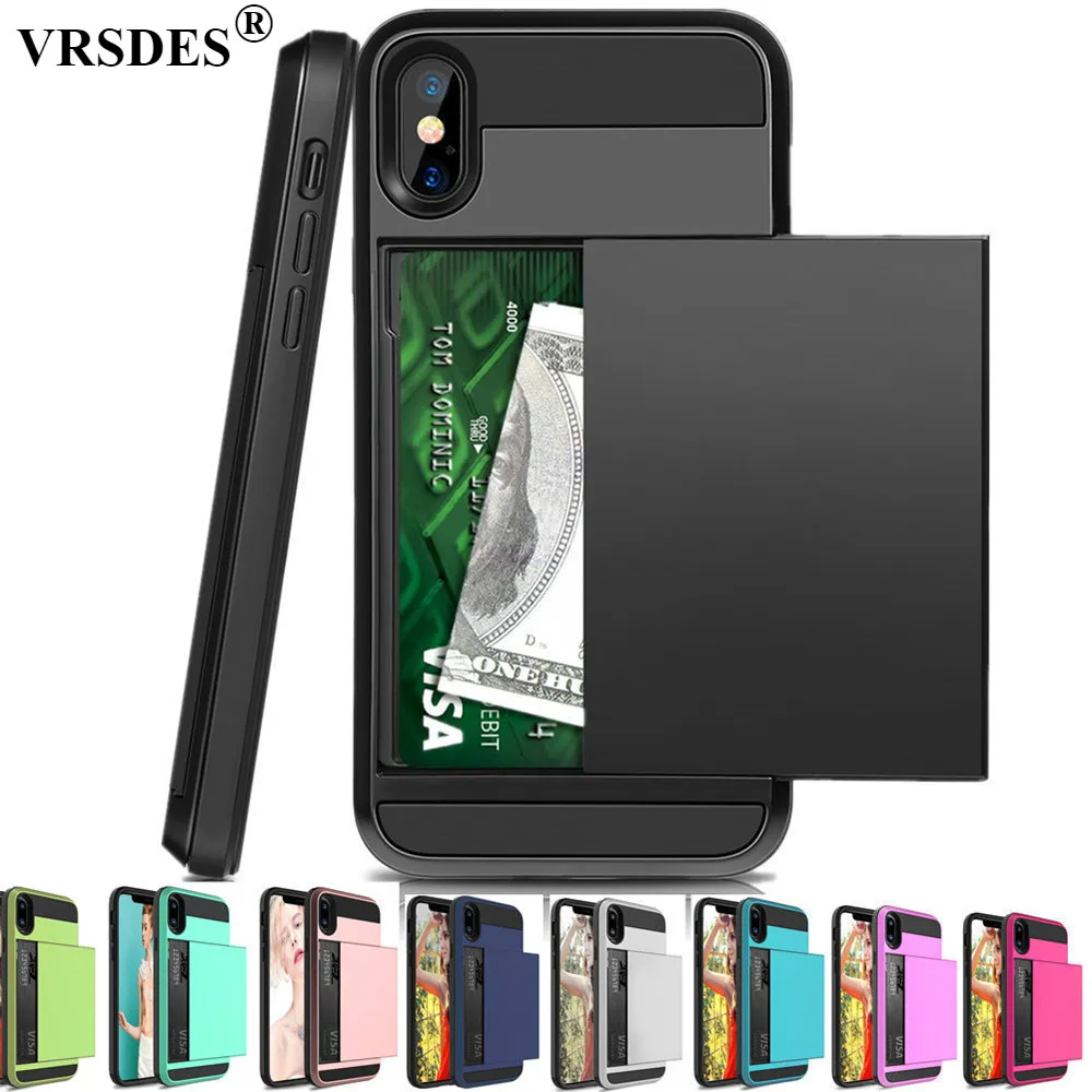 Slide Credit Card Slot Wallet Phone Case For iPhone X XS Max 7 8 XR 5 SE 6 Case For iPhone 5 5s 6 6S Plus 7+ 8+ Case Capa Funda
Slide Credit Card Slot Wallet Phone Case For iPhone X XS Max 7 8 XR 5 SE 6 Case For iPhone 5 5s 6 6S Plus 7+ 8+ Case Capa Funda