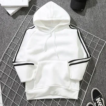 Fashion Autumn Cotton Hooded Women Side Striped Sweatshirts Ladies Casual Long Sleeve Pullovers Tops Warm Winter Tops
Fashion Autumn Cotton Hooded Women Side Striped Sweatshirts Ladies Casual Long Sleeve Pullovers Tops Warm Winter Tops