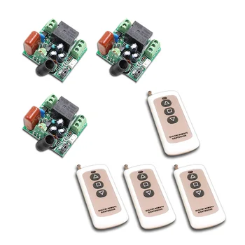 AC 220V 1CH 1 CH 10A Wireless Remote Control Switch 3x Receiver With 4x Transmitter 315/433Mhz
AC 220V 1CH 1 CH 10A Wireless Remote Control Switch 3x Receiver With 4x Transmitter 315/433Mhz
