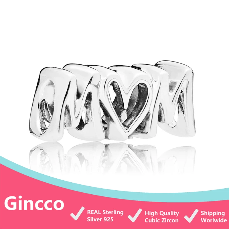 Gincco Mum-Script-Charm fit Original Pandora Charm Bracelet DIY Sterling Silver 925 Charm Mother's Day Gift
Gincco Mum-Script-Charm fit Original Pandora Charm Bracelet DIY Sterling Silver 925 Charm Mother's Day Gift
