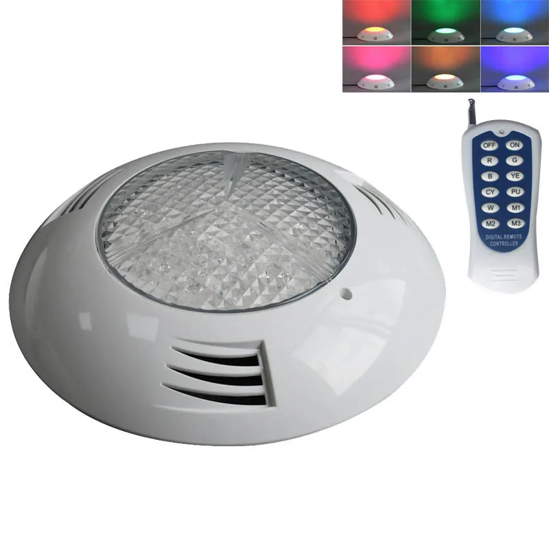 12V Boat Plastic RGB LED Underwater Light with Remote Controller 6W-24W Swimming Pool Pond Lamp Waterproof
12V Boat Plastic RGB LED Underwater Light with Remote Controller 6W-24W Swimming Pool Pond Lamp Waterproof