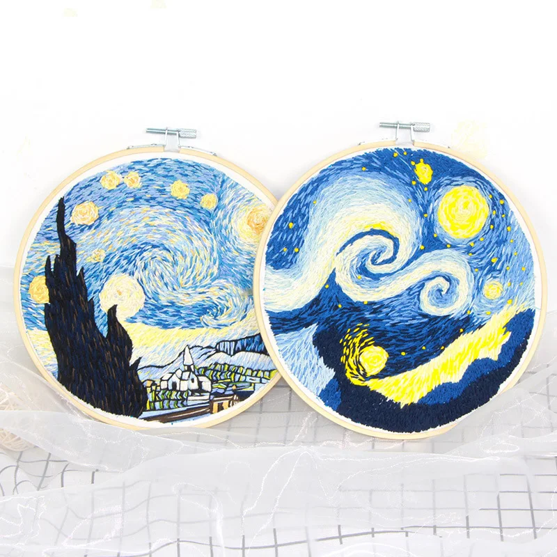 3D Embroidery Landscape Painting Sets DIY Needlework Cross Stitch Kits with Bamboo Hoop Handmade Swing Crafts Creative Decor
3D Embroidery Landscape Painting Sets DIY Needlework Cross Stitch Kits with Bamboo Hoop Handmade Swing Crafts Creative Decor