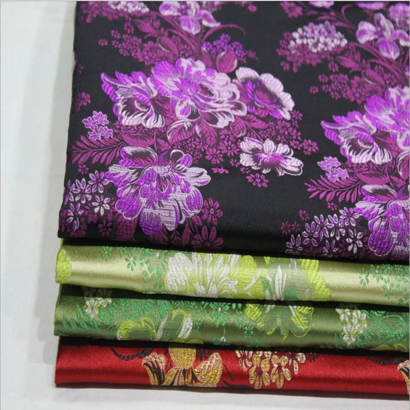 HLQON 75cm width brocade yarn dyed peony fabric for patchwork felt tissue telas cheongsam bed sheet dress children cloth coat
HLQON 75cm width brocade yarn dyed peony fabric for patchwork felt tissue telas cheongsam bed sheet dress children cloth coat