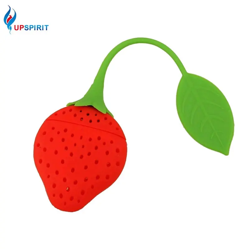 

Upspirit Creative Strawberry Silicone Tea Bag Reusable Mugs Teapots Tea Strainer Loose Tea Leaf Herbal Bag Filter Infuser