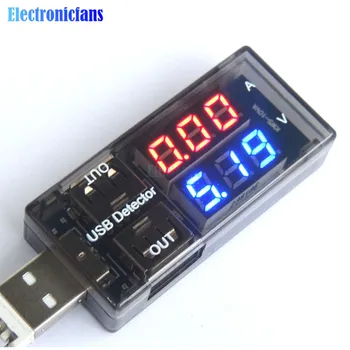 Dual USB Voltage Current Charging Detector Tester Mobile Power Digital display Voltmeter Ammeter USB Charger Tester Red Blue
Dual USB Voltage Current Charging Detector Tester Mobile Power Digital display Voltmeter Ammeter USB Charger Tester Red Blue