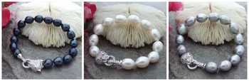 Hot sell free shipping ~~ natural 13mm south sea grey/black/white 3 colors baroque pearl bracelet 7.5-8 inch
Hot sell free shipping ~~ natural 13mm south sea grey/black/white 3 colors baroque pearl bracelet 7.5-8 inch