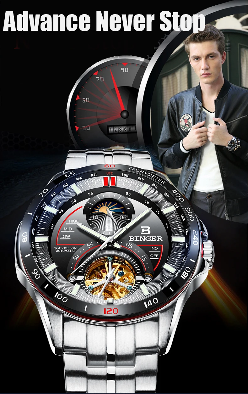 Sport Luxury Tourbillon Watch