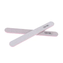 2/4 pièces limes de ponçage droites incurvées bloc tampon pédicure bricolage ongles manucure accessoires gris bateau agel vijlen diagnostic-outil(China)