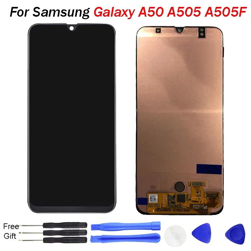For SAMSUNG Galaxy A50 LCD Display A505 A505F Screen Display Touch Screen Digitizer Assembly AMOLED 6.4"LCD For Samsung A50 LCD
For SAMSUNG Galaxy A50 LCD Display A505 A505F Screen Display Touch Screen Digitizer Assembly AMOLED 6.4"LCD For Samsung A50 LCD