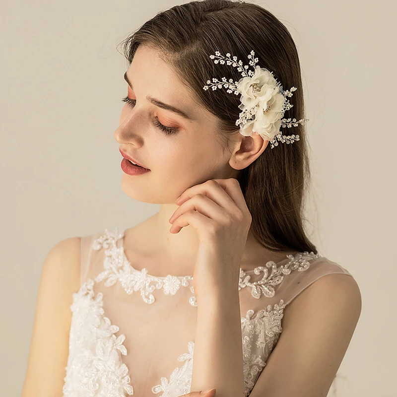 Jonnafe Ivory Floral Bridal Comb Pearls Hair Jewelry Fashion Women Headpiece Handmade Hair Accessories For Wedding Prom
Jonnafe Ivory Floral Bridal Comb Pearls Hair Jewelry Fashion Women Headpiece Handmade Hair Accessories For Wedding Prom
