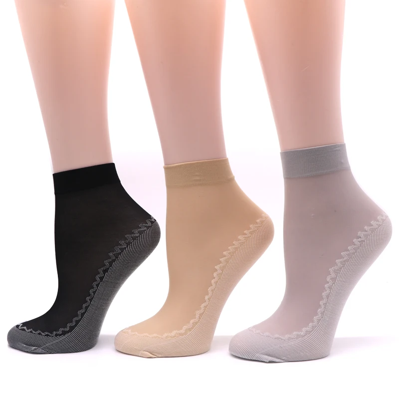 5Pair Breathable Transparent Socks Women Summer Thin Short Socks Ankle Nylon Socks Thick Bottom Slip-Resistant Chausettes Femme
5Pair Breathable Transparent Socks Women Summer Thin Short Socks Ankle Nylon Socks Thick Bottom Slip-Resistant Chausettes Femme