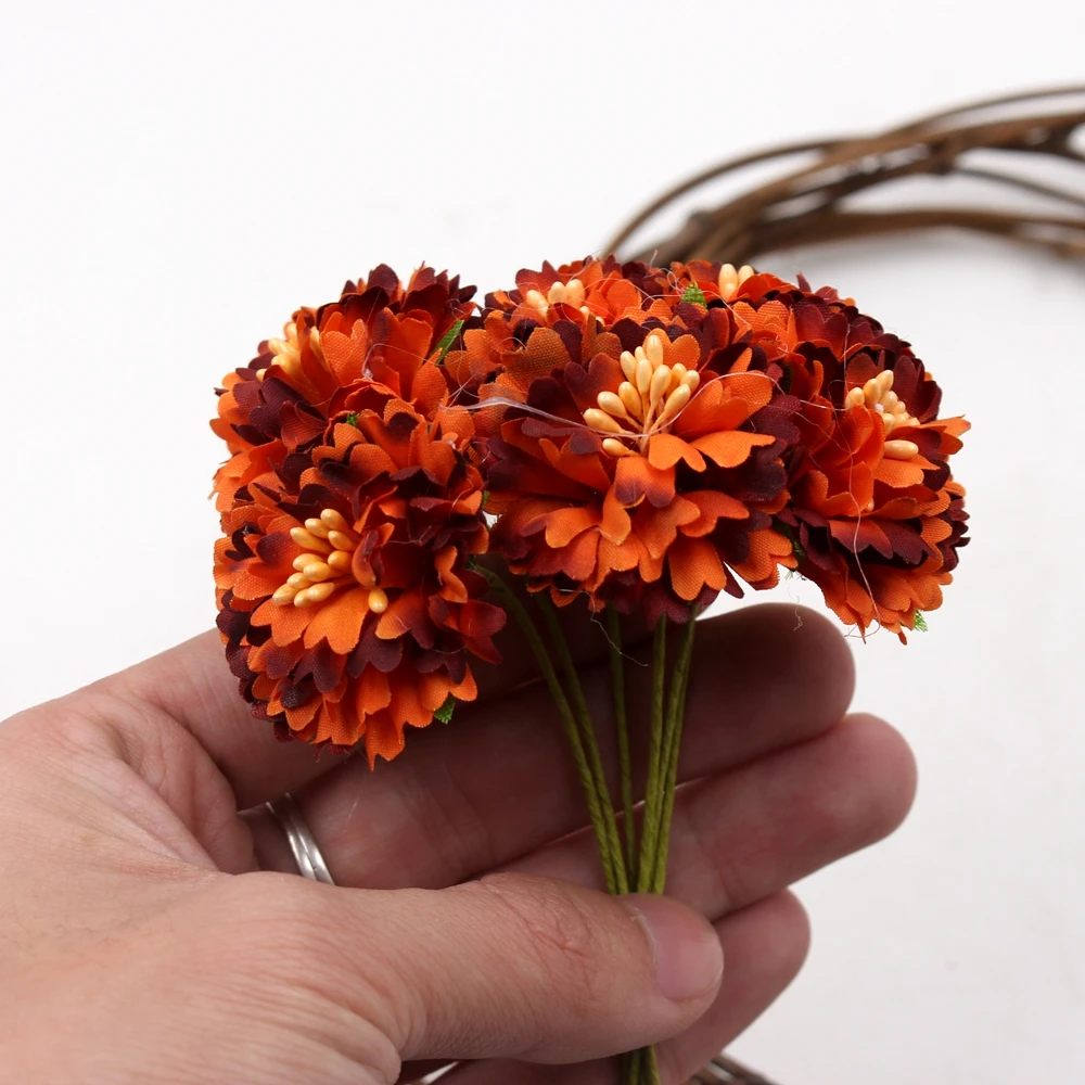 Wholesale 60pcs Silk 3.5cm Dendranthema Artificial Flowers For Wedding Chrysanthemum Decoration Handmade Florists Craft Flowers 
Wholesale 60pcs Silk 3.5cm Dendranthema Artificial Flowers For Wedding Chrysanthemum Decoration Handmade Florists Craft Flowers