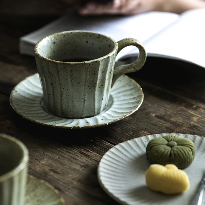 NIMITIME Ceramic Retro Stoneware Mug Milk Cup Coffee Cup And Saucer Set Couple Breakfast Cup Drinkware
NIMITIME Ceramic Retro Stoneware Mug Milk Cup Coffee Cup And Saucer Set Couple Breakfast Cup Drinkware