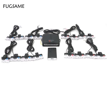 FUGSAME Wireless Power 2X16 96W 32LED Car Strobe Light Warning light Beacon Emergency Flashing Grill light Red/blue white Colors
FUGSAME Wireless Power 2X16 96W 32LED Car Strobe Light Warning light Beacon Emergency Flashing Grill light Red/blue white Colors