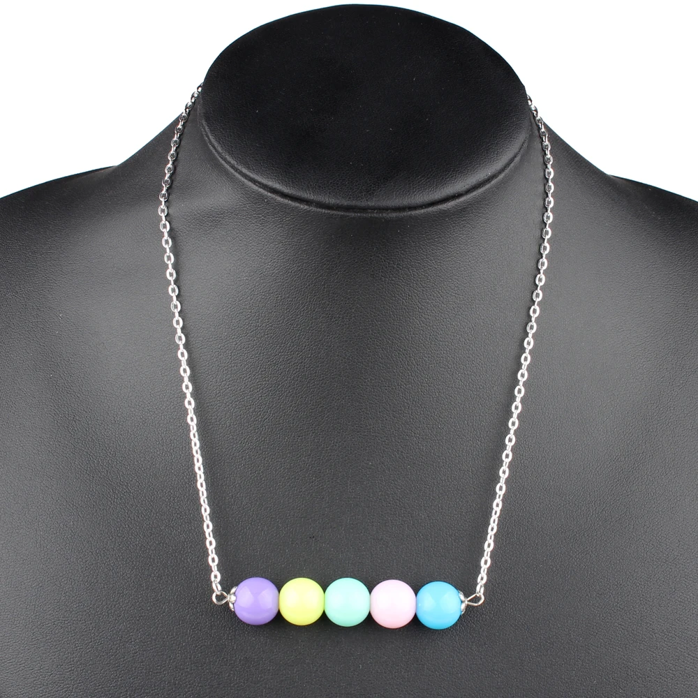 Claire Jin Candy Colored Simple Pendant Charm Necklace Round Ball Women Jewelry Fashion Accessories Gift
Claire Jin Candy Colored Simple Pendant Charm Necklace Round Ball Women Jewelry Fashion Accessories Gift
