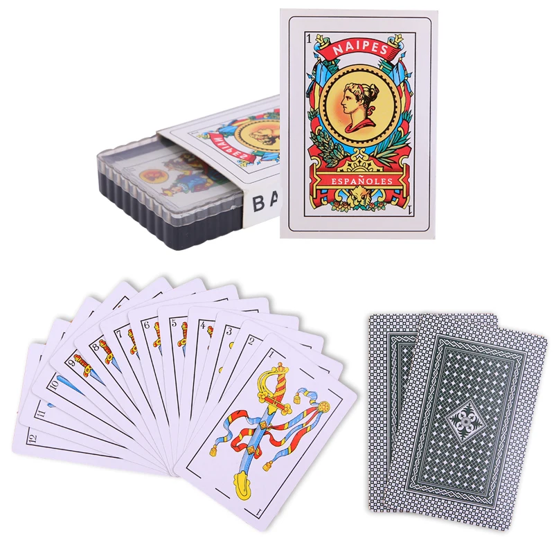 2 Decks Spanish Plastic Playing Cards Waterproof Durable New Plastic 50pcs Spanish Poker Cards Game
2 Decks Spanish Plastic Playing Cards Waterproof Durable New Plastic 50pcs Spanish Poker Cards Game