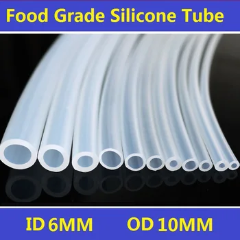 6x10mm Food Grade Imported Silicone Tube Hose Pipe ID6mm OD10mm New High Quality Free Shipping - 3Meters
6x10mm Food Grade Imported Silicone Tube Hose Pipe ID6mm OD10mm New High Quality Free Shipping - 3Meters