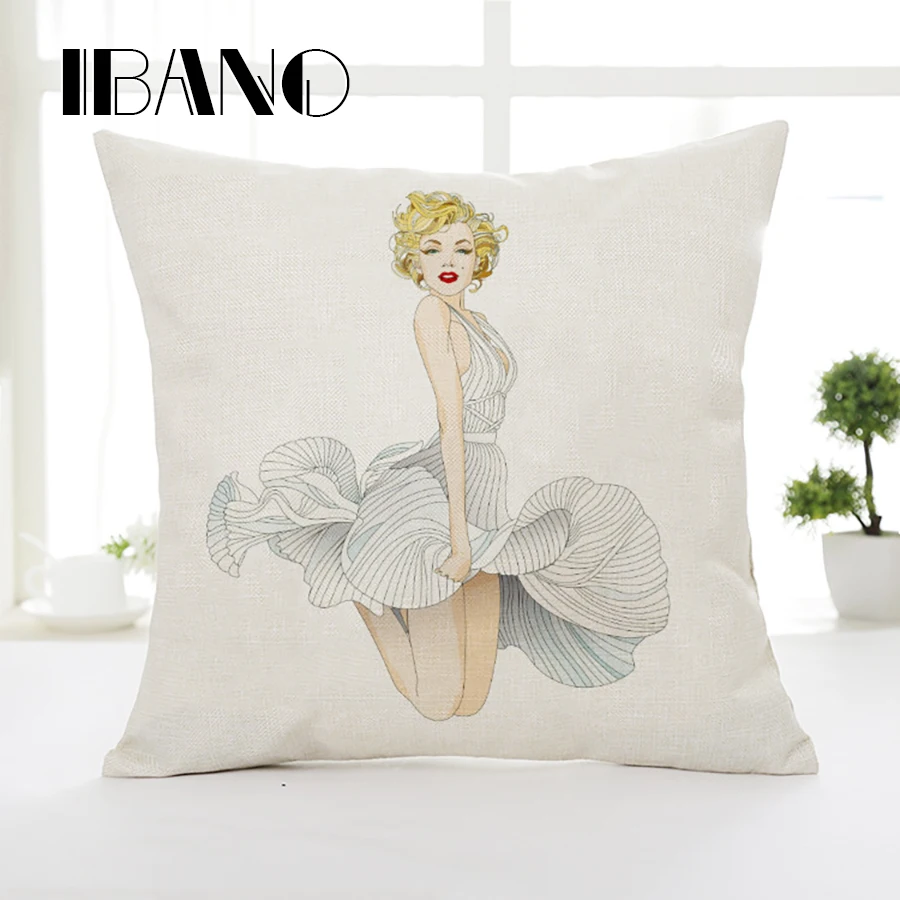 Decorative Cushion Cover Marilyn Monroe Throw Pillow Cover Car Sofa Home Decor Cojine Pillow Case
Decorative Cushion Cover Marilyn Monroe Throw Pillow Cover Car Sofa Home Decor Cojine Pillow Case