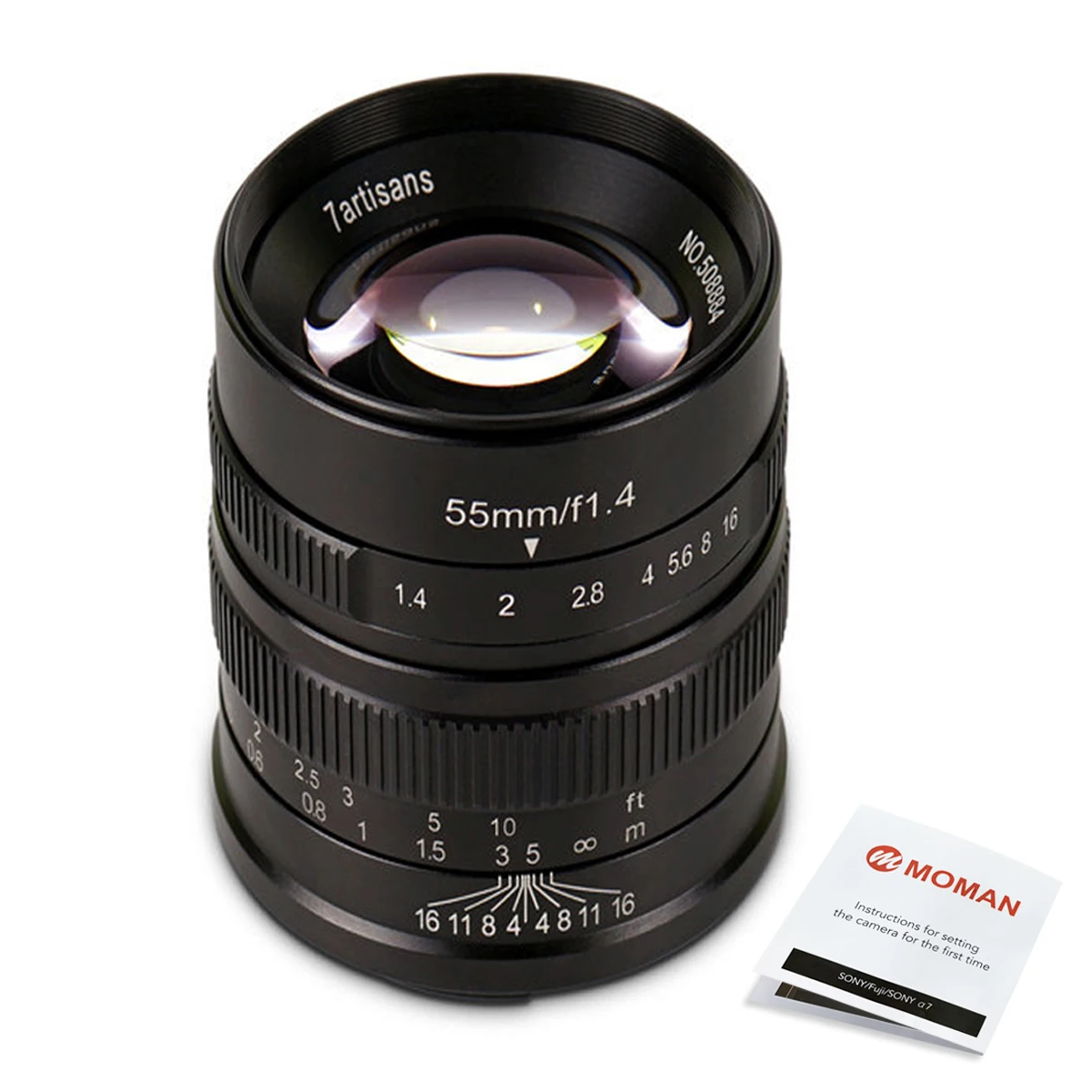 7artisans 55mm F1.4 Large Aperture Portrait Manual Focus Micro Camera Lens Fit for Sony E Mount
7artisans 55mm F1.4 Large Aperture Portrait Manual Focus Micro Camera Lens Fit for Sony E Mount