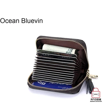 OCEANBLUEVIN New Fashion Top Layer Leather Card Hold Explosion 15 Card Organ Card Pendant Tassel RFID Magnetic Leather Card Pack
OCEANBLUEVIN New Fashion Top Layer Leather Card Hold Explosion 15 Card Organ Card Pendant Tassel RFID Magnetic Leather Card Pack