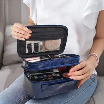 Double layer PU Lady's Cosmetic Bags Waterproof Make Up Tools Organizer Pouch Wash Toiletry Vanity Travel Case Box Accessories
Double layer PU Lady's Cosmetic Bags Waterproof Make Up Tools Organizer Pouch Wash Toiletry Vanity Travel Case Box Accessories
