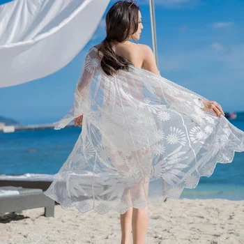 Europe New Sexy Women Tunic Swimsuit Bikinis Smock Cover Up Cotton Lace Blouse Pareo Long Beach Dress Swimwear Smock Sarongs
Europe New Sexy Women Tunic Swimsuit Bikinis Smock Cover Up Cotton Lace Blouse Pareo Long Beach Dress Swimwear Smock Sarongs