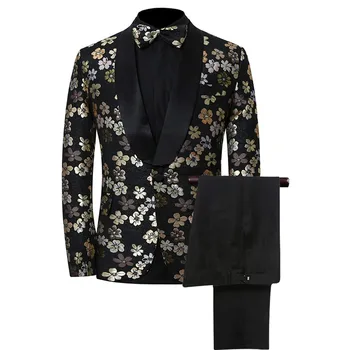 Men Suits Men 2 pieces Casual Slim Fit Patterned Floral Tuxedo For Prom Party Man Wedding Suits XS-5XL custom size suit
Men Suits Men 2 pieces Casual Slim Fit Patterned Floral Tuxedo For Prom Party Man Wedding Suits XS-5XL custom size suit