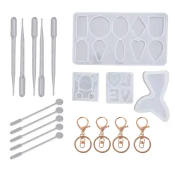 1 Set UV Crystal Epoxy Pendant Mould Bear Fishtail Silicone Mold DIY Handmade Jewelry Making Tools
1 Set UV Crystal Epoxy Pendant Mould Bear Fishtail Silicone Mold DIY Handmade Jewelry Making Tools