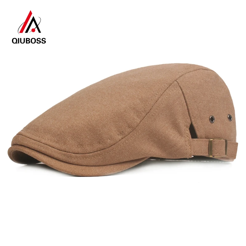 QIUBOSS Men Wool Felt Newsboy Caps Hats Solid Color Gatsby Ivy Cap Male Casual Flat Driving Cabbie Cap British Beret QB46
QIUBOSS Men Wool Felt Newsboy Caps Hats Solid Color Gatsby Ivy Cap Male Casual Flat Driving Cabbie Cap British Beret QB46