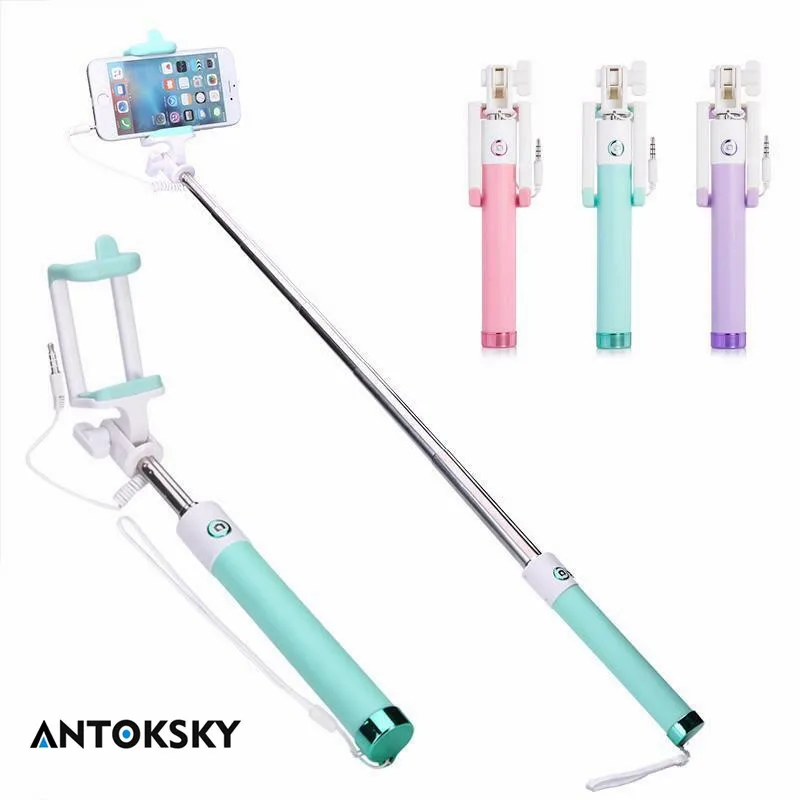 Universal Mini Selfie Stick With Button Wired Silicone Handle Monopod For iPhone 6 5 Android Samsung Huawei Xiaomi Sticks
Universal Mini Selfie Stick With Button Wired Silicone Handle Monopod For iPhone 6 5 Android Samsung Huawei Xiaomi Sticks