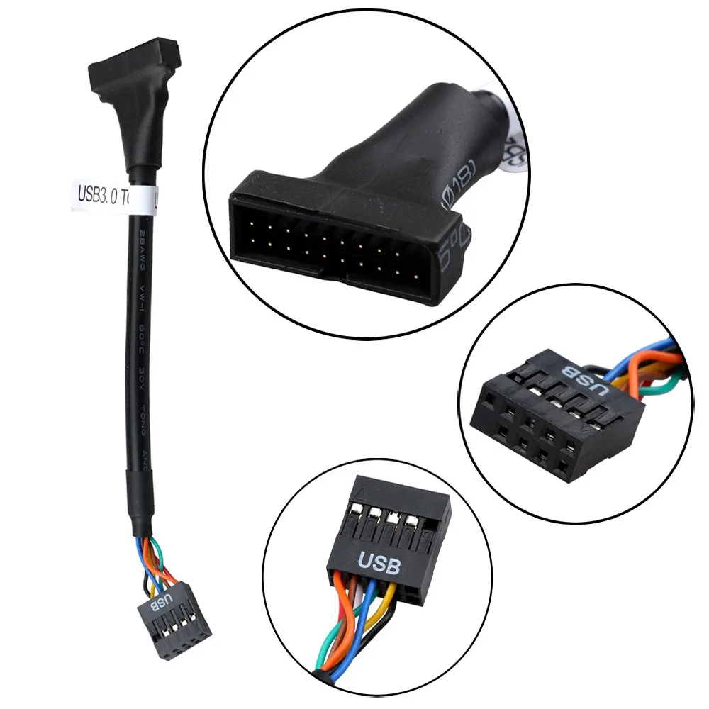 CARPRIE 12CM 19Pin USB3.0 Male to 9Pin USB 2.0 Female Motherboard Cable Adapter Converter drop shipping
CARPRIE 12CM 19Pin USB3.0 Male to 9Pin USB 2.0 Female Motherboard Cable Adapter Converter drop shipping