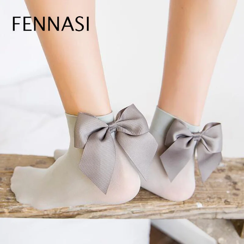 FENNASI Harajuku Woman Ankle Socks Kawaii Vintage Socks With A Bow Lady's Fashionable Solid Funny Cute Nylon White Socks
FENNASI Harajuku Woman Ankle Socks Kawaii Vintage Socks With A Bow Lady's Fashionable Solid Funny Cute Nylon White Socks