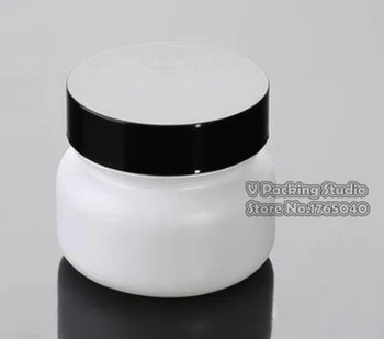 White empty cosmetic cream bottle jar add black cap/Sub bottle/cosmetics white Bottle glass 200pcs/lot
White empty cosmetic cream bottle jar add black cap/Sub bottle/cosmetics white Bottle glass 200pcs/lot