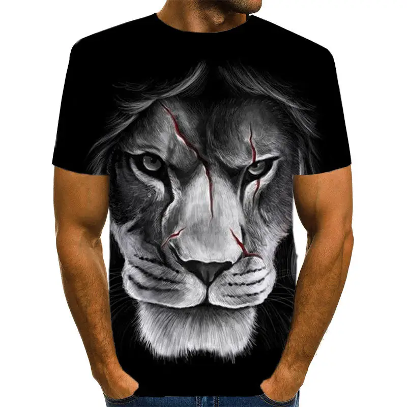 2019 High Quality The lion Move Printed 3D T-shirt Punk style 3D Short Sleeve T-Shirt S-6XL Funny Men's T-Shirts cool
2019 High Quality The lion Move Printed 3D T-shirt Punk style 3D Short Sleeve T-Shirt S-6XL Funny Men's T-Shirts cool