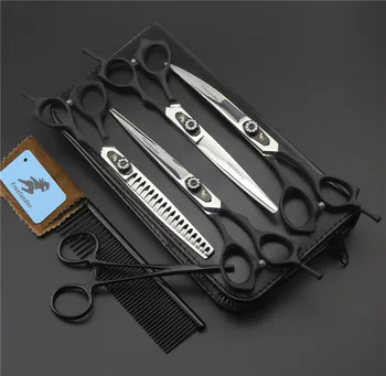 7inch big Tooth Black Pet grooming scissors sets,pet scissors,STRAIHT & THINNING & CURVED scissors 4pcs/ set
7inch big Tooth Black Pet grooming scissors sets,pet scissors,STRAIHT & THINNING & CURVED scissors 4pcs/ set