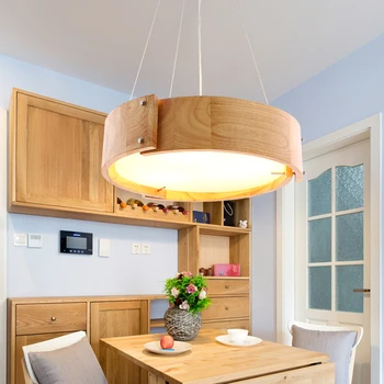 Solid Wooden bar simple LED Pendant Lights log restaurant lights creative personality round wood round pendant lamp ZA MZ49
Solid Wooden bar simple LED Pendant Lights log restaurant lights creative personality round wood round pendant lamp ZA MZ49