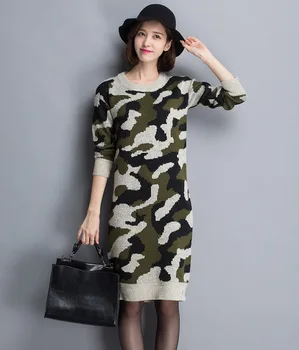Camouflage Army Green Women Long Sweaters Winter Autumn ONeck Pullovers Knitted Jersey Mujer Oversized Sweater Femme Jumpers S25
Camouflage Army Green Women Long Sweaters Winter Autumn ONeck Pullovers Knitted Jersey Mujer Oversized Sweater Femme Jumpers S25