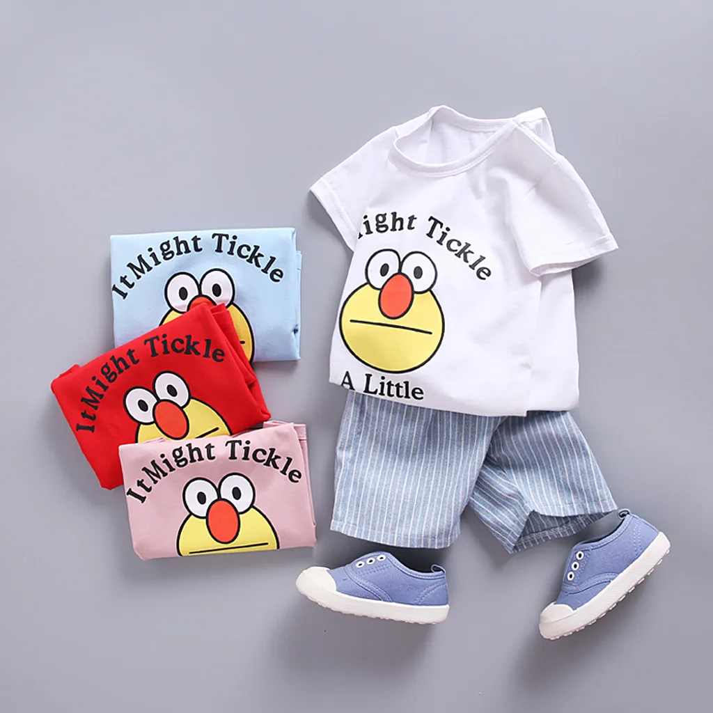 Baby Clothing Set Children Cotton Casual Outfits Girl Boy Cartton Letter Print Tops T Shirt Striped Pants Set Roupa Infantil
Baby Clothing Set Children Cotton Casual Outfits Girl Boy Cartton Letter Print Tops T Shirt Striped Pants Set Roupa Infantil